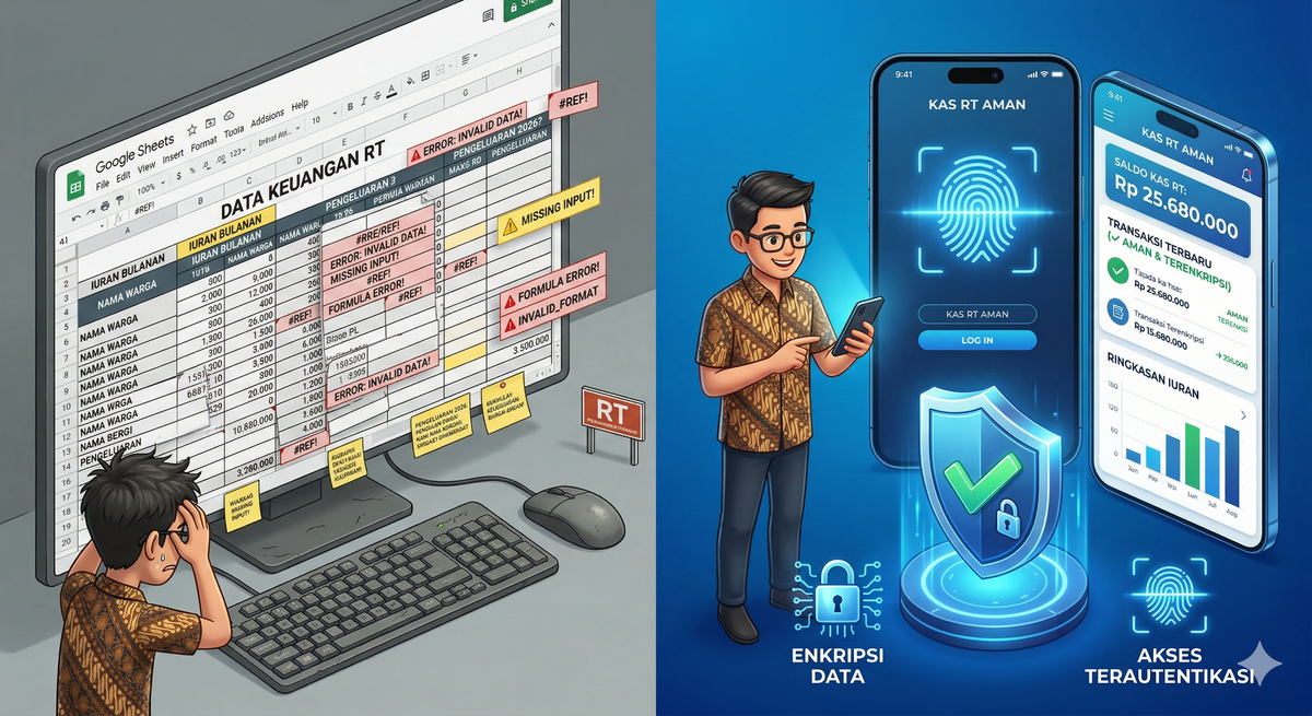 Proteksi Ganda: Mengapa Aplikasi Manajemen Iuran Lebih Aman Daripada Google Sheets