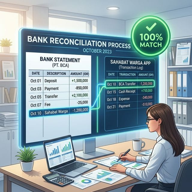 Finansial: Tips Melakukan Rekonsiliasi Bank Setiap Akhir Bulan Saat Kelola Iuran Online